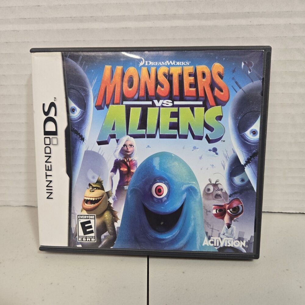 Monsters vs. Aliens (Nintendo DS, 2009) Tested And Working CIB